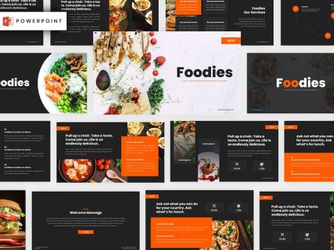 Foodies - Food & Restaurant Powerpoint Template ZG95Z5N