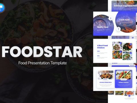 Foodstar Blue Creative Food Gradient Keynote CK59VX8