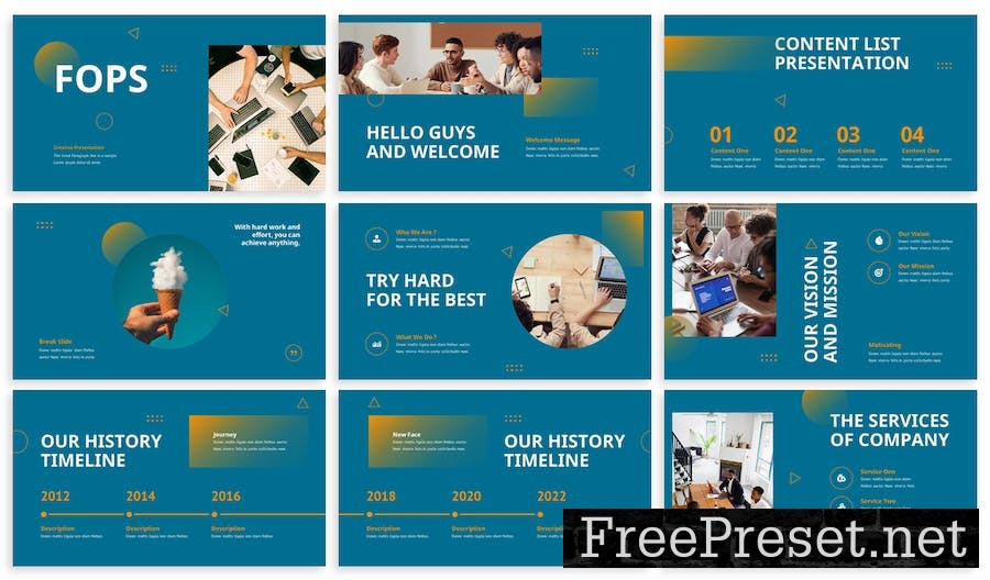 Fops - Business Powerpoint Template W8EYTJA