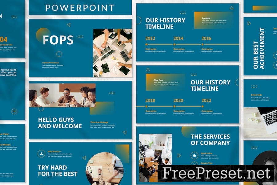 Fops - Business Powerpoint Template W8EYTJA