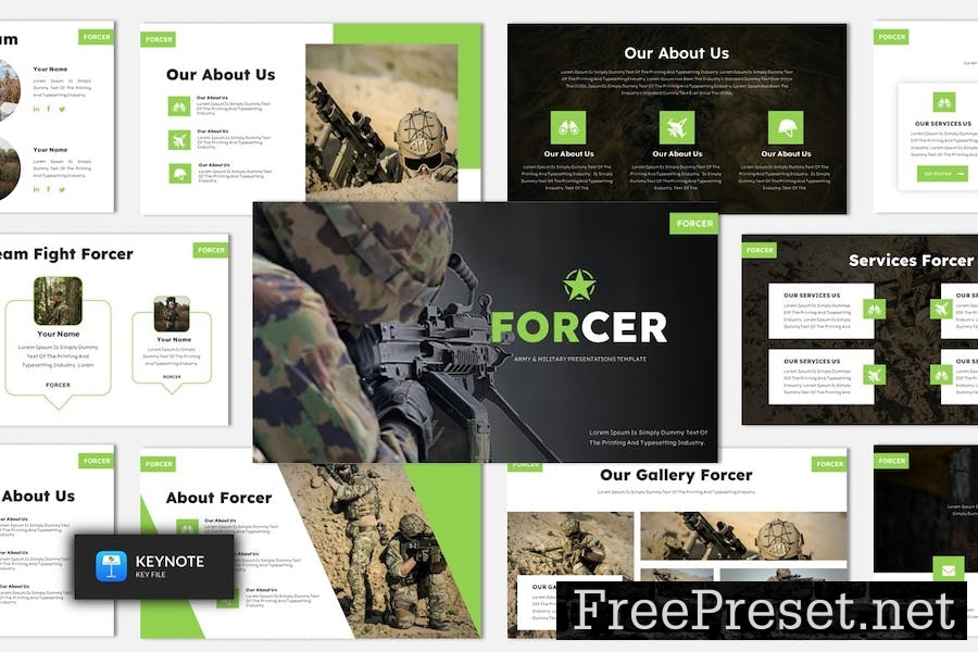 Forcer - Military & Army Keynote Template MZEXSSQ