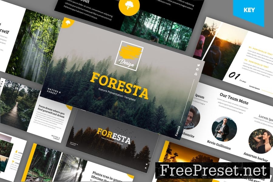 Foresta - Nature Keynote Template FG8B3CY