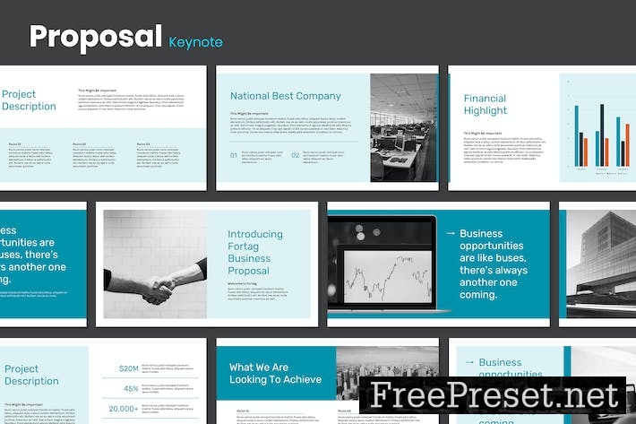 Fortag - Business Proposal Template Keynote SC3BDS4