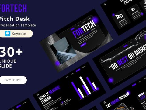 Fortech Keynote Pitch Deck Presentation Template 7GSFY87