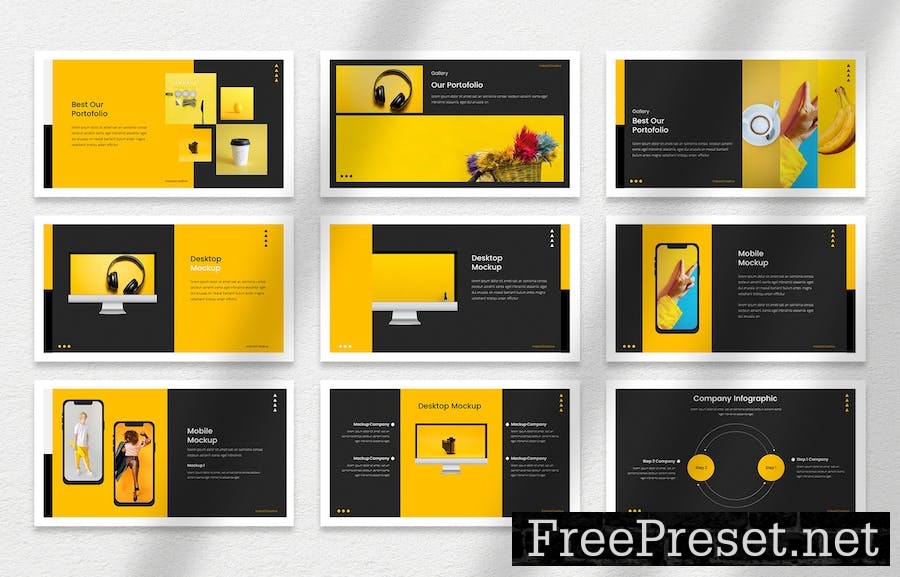 Fractela Creative & Business Powerpoint Template GM29HGP