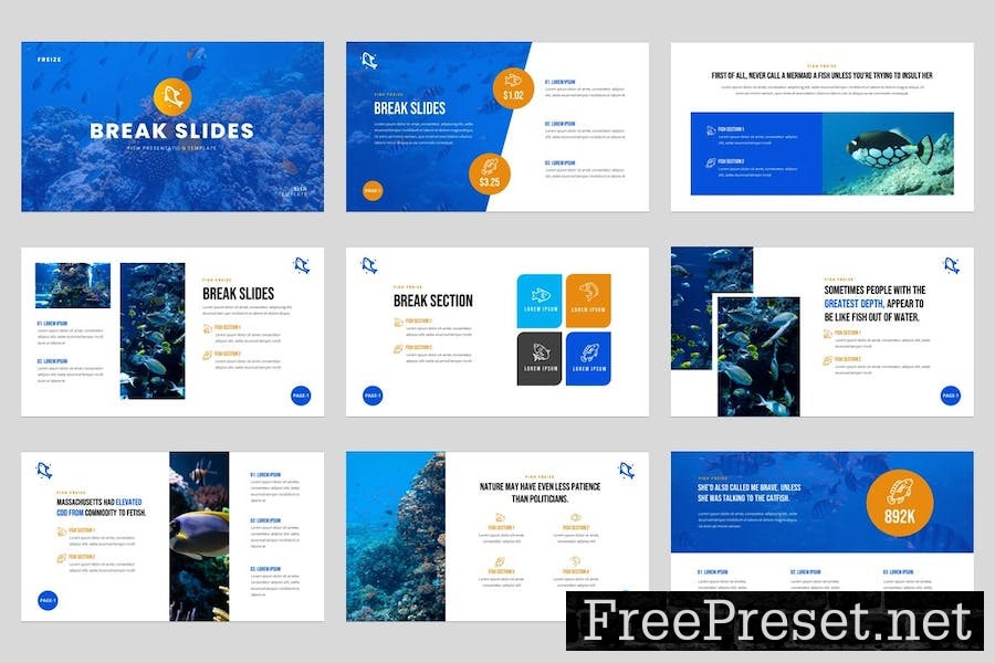 Freize - Fishing Clubs Keynote Template N3Q3DPX