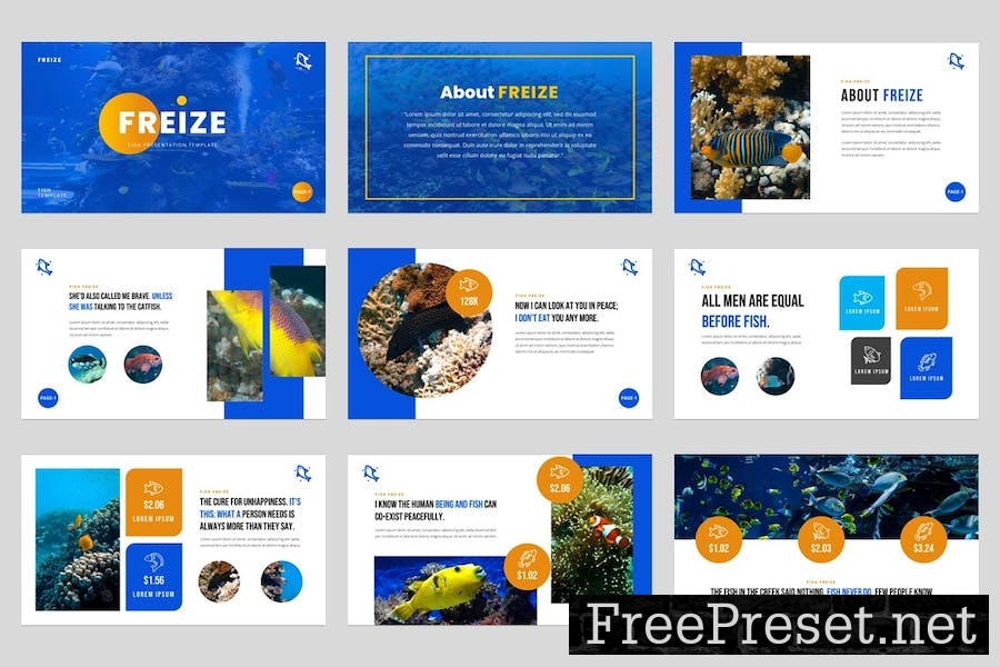 Freize - Fishing Clubs Keynote Template N3Q3DPX