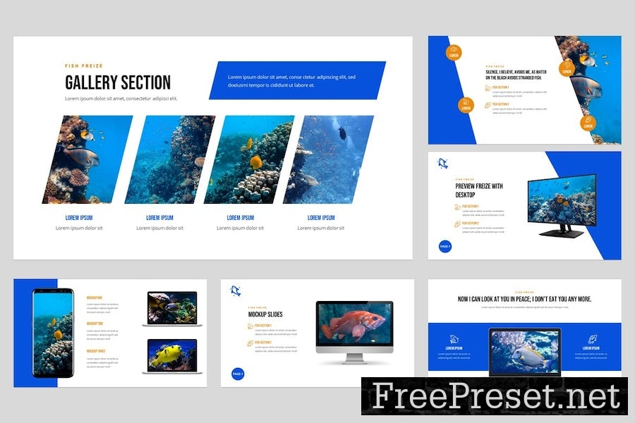 Freize - Fishing Clubs Powerpoint Template GM8GW9E