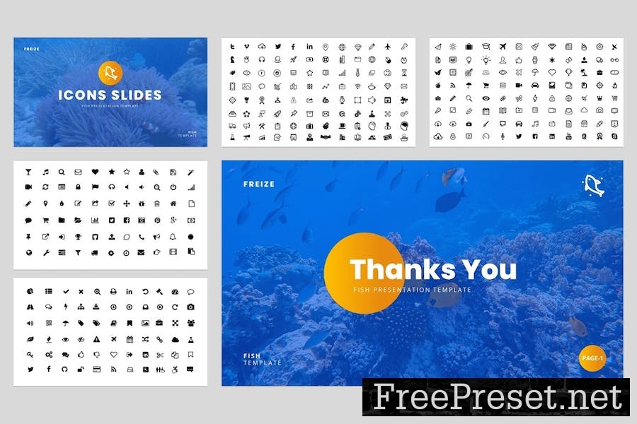 Freize - Fishing Clubs Powerpoint Template GM8GW9E