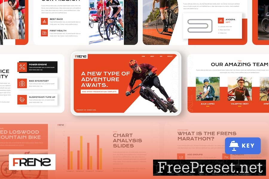 FRENS - Bike Sport Keynote Template 8DZHVJY