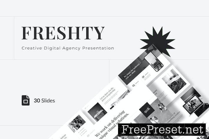 Freshty - Creative Digital Agency Google Slides