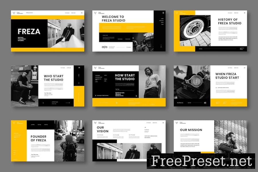 Freza – Business Keynote Template 9CXUZFC