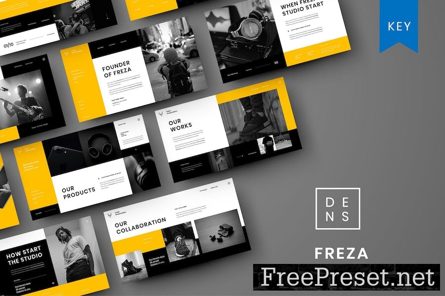 Freza – Business Keynote Template 9CXUZFC