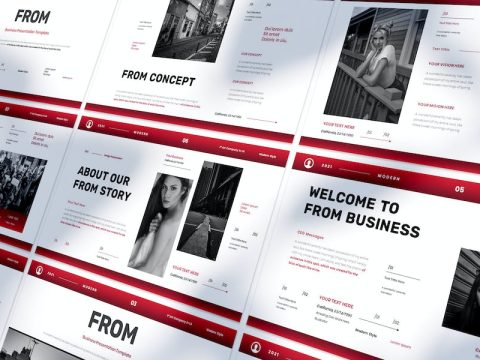 From - Business Presentation Keynote Template HYEC3U8