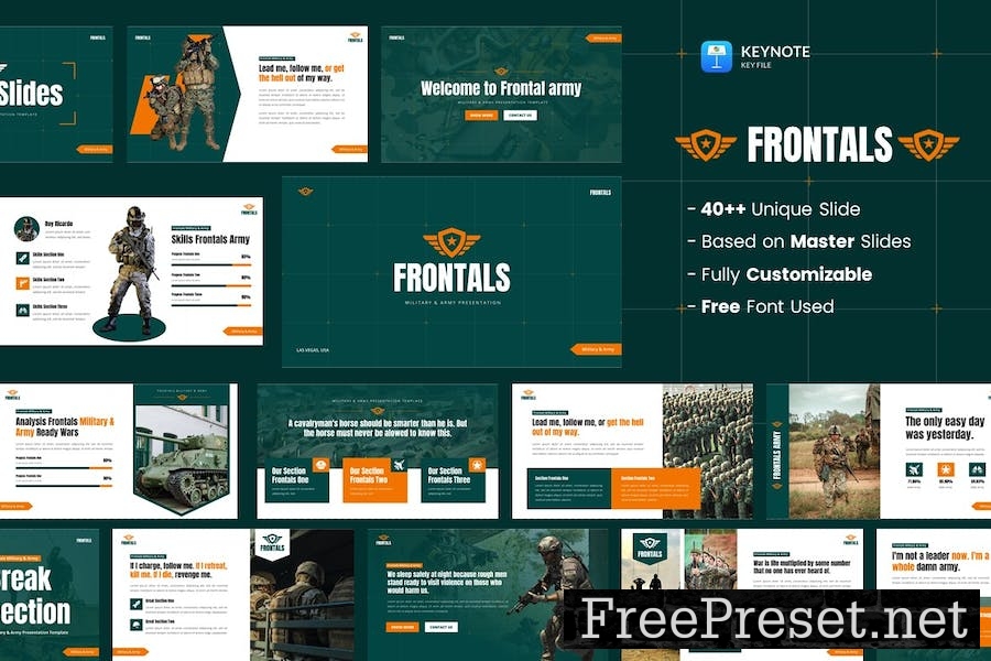 Frontals - Military & Army Keynote Template BBLM6AV