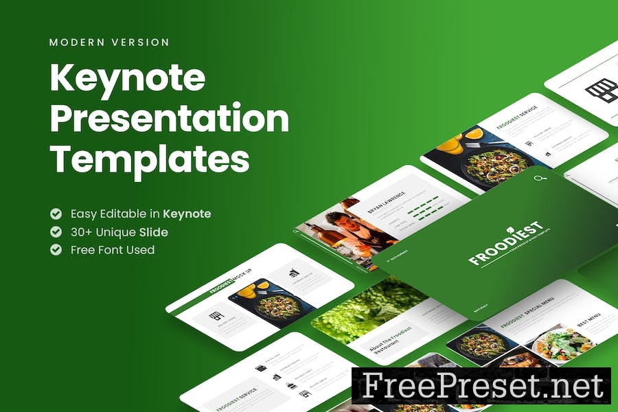 FROODIEST - Food & Culinary Keynote Template FL5ZLSD