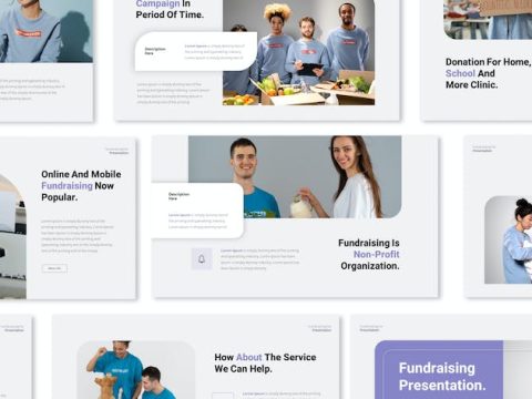 Fundraising Keynote Presentation Template 8PC9XX2