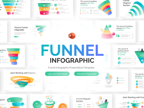 Funnel Infographic PowerPoint Template 7NS8N86