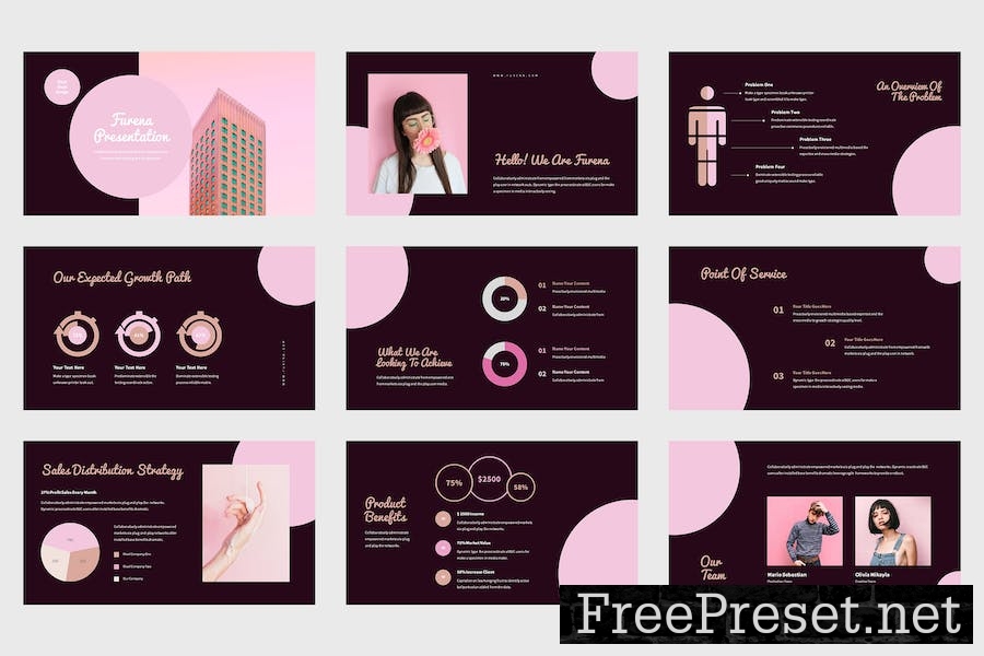 Furena - Pitch Deck Pink Keynote Template LR8TMFY