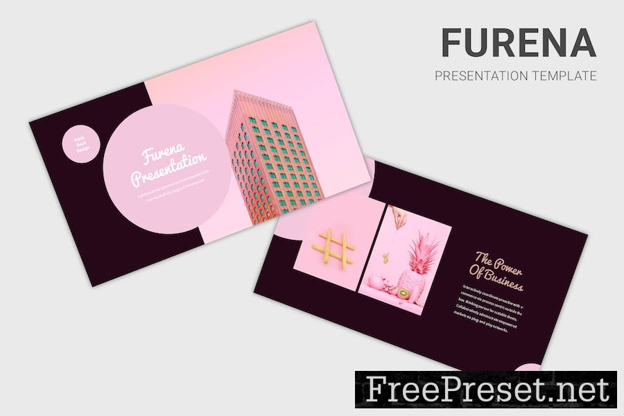 Furena - Pitch Deck Pink Keynote Template LR8TMFY