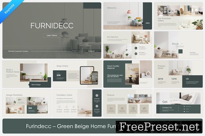 Furnidecc - Green Beige Home Furniture Keynote XDEJLNW