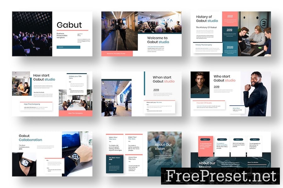 Gabut – Business Keynote Template 9P62XTN