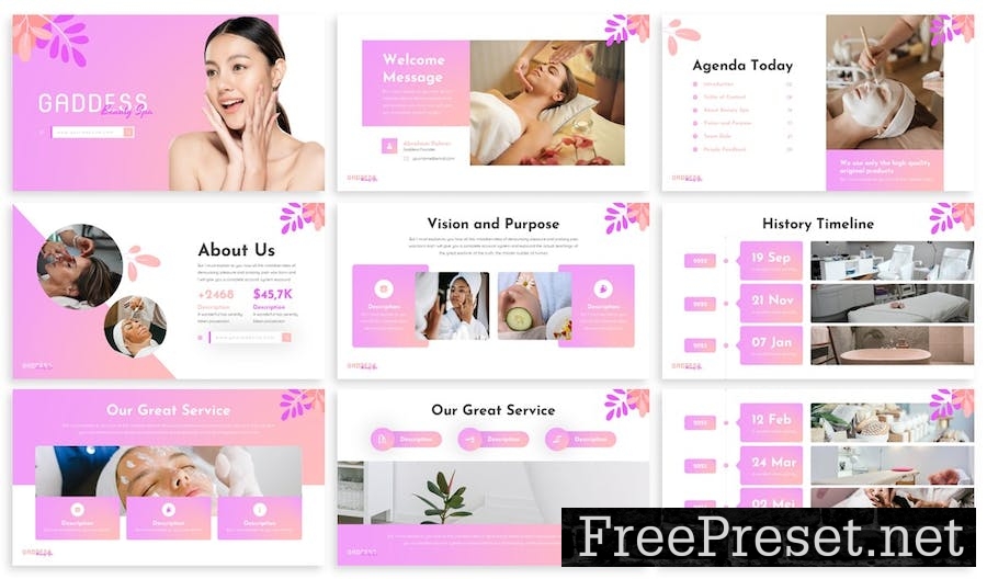 Gaddess - Beauty Keynote Template FB6PUXP