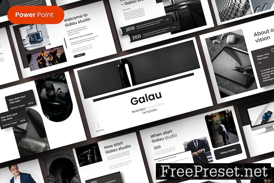 Galau – Business PowerPoint Template USJ2WCA