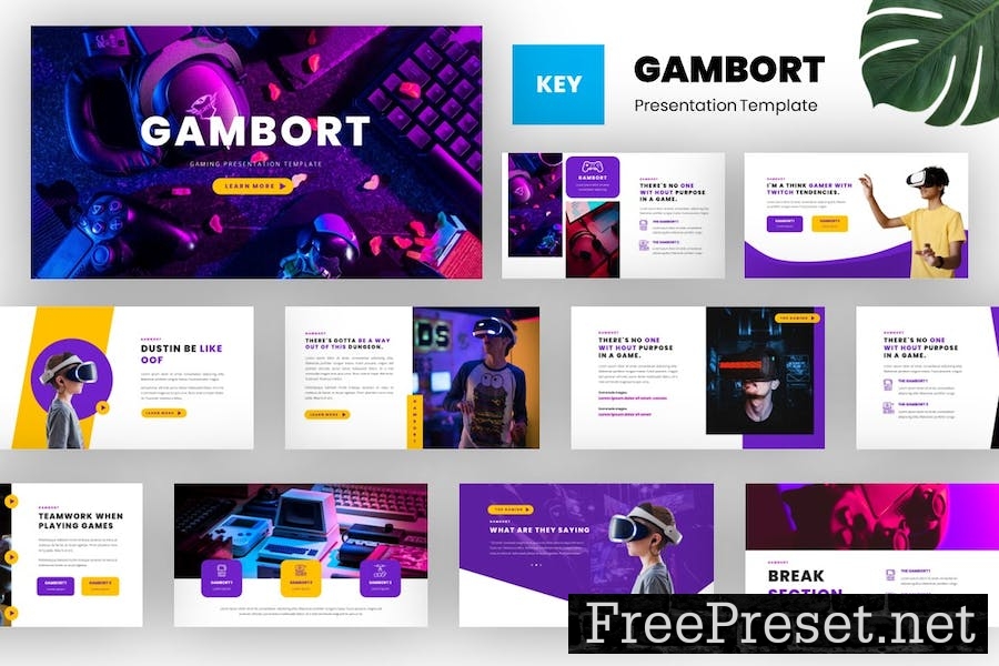 Gambort - Game Studio Keynote Template WNA3NCR