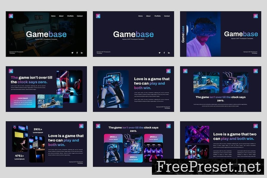 Gamebase - Games & NFT Keynote Template RMJHN5Y