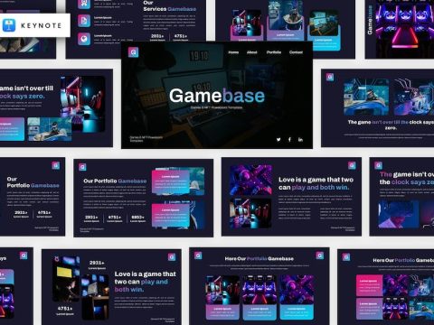 Gamebase - Games & NFT Keynote Template RMJHN5Y