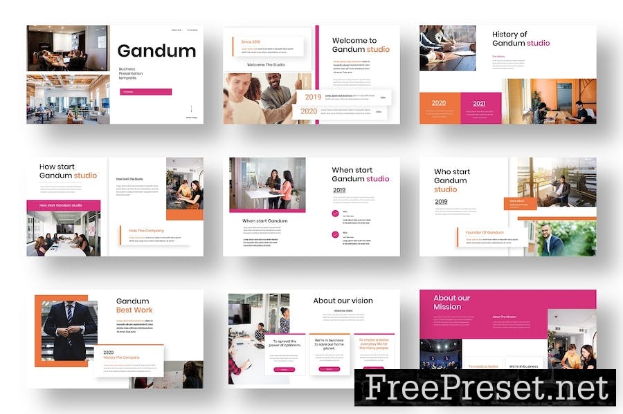 Gandum – Business Keynote Template KUQV55H