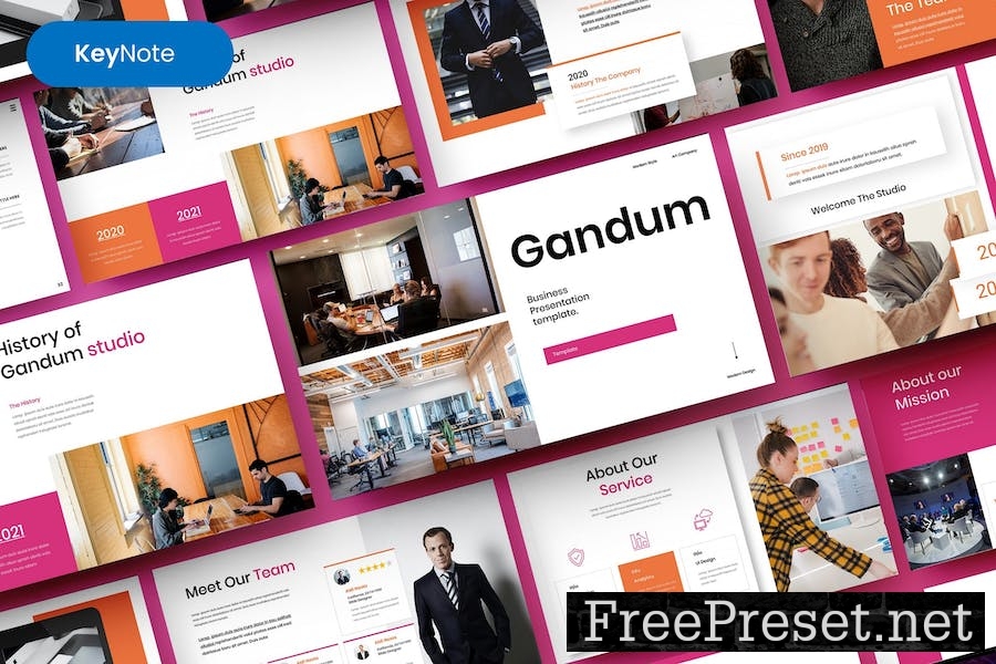 Gandum – Business Keynote Template KUQV55H