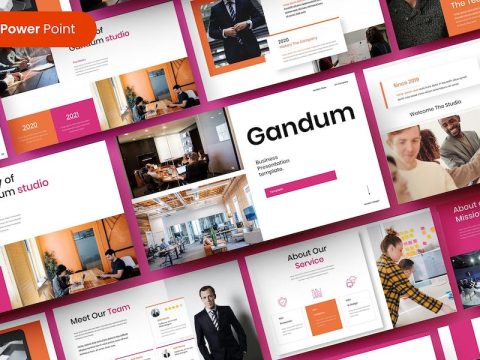 Gandum – Business PowerPoint Template 7HUEUNN