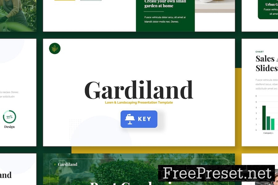 GARDILAND - Lawn & Landscaping Keynote Template SSGXYK6