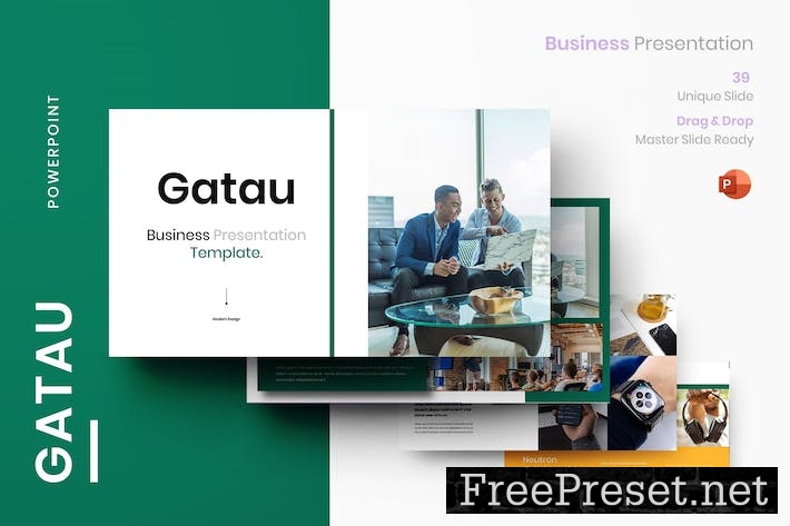 Gatau – Business PowerPoint Template JRV59L4