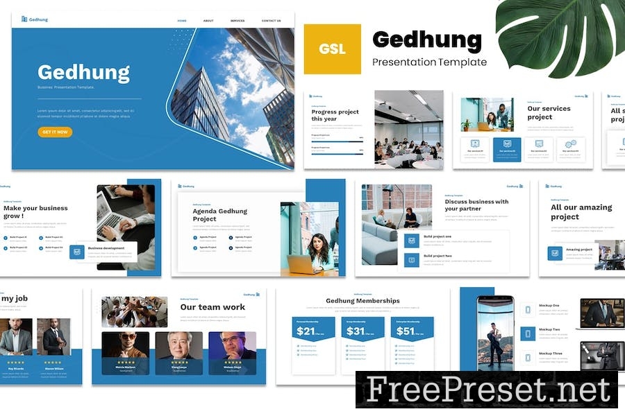 Gedhung - Business Google Slides Template 5TUNGJN