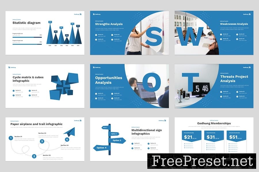 Gedhung - Business Powerpoint Template H53BP5L