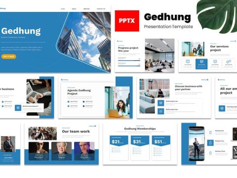 Gedhung - Business Powerpoint Template H53BP5L