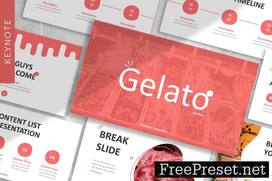 Gelato - Business Keynote Template D6QJXDR