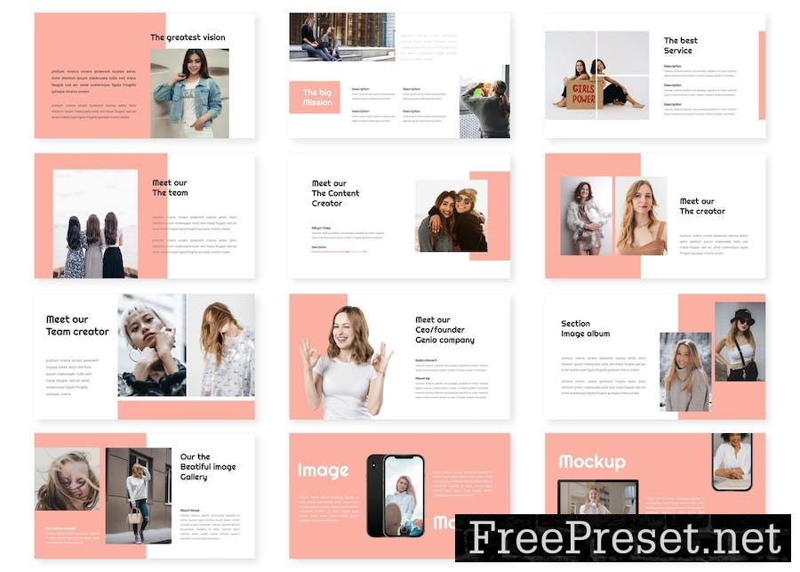 Genio - Lookbook Google Slides Template 8DYTA7Z