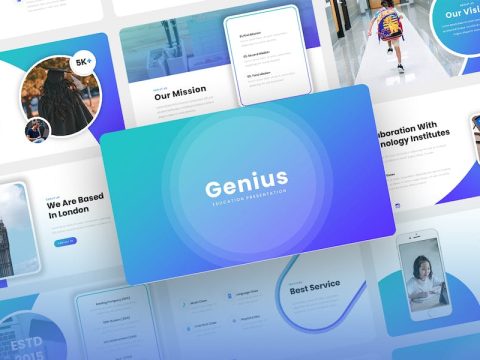 Genius - Education Presentation Keynote Template H4G8M5K