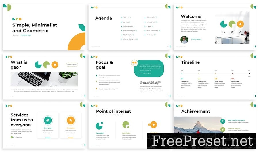 Geo - Creative Agency Keynote Template DEJHC5N