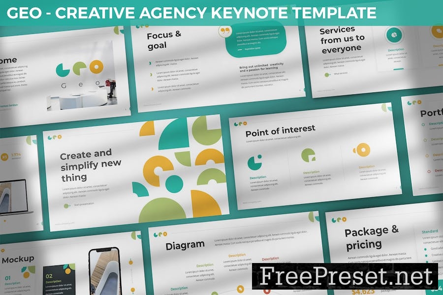 Geo - Creative Agency Keynote Template DEJHC5N