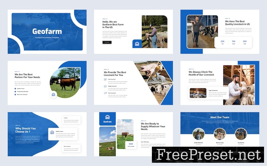 Geofarm - Livestock Google Slide Template 6XZZLPH