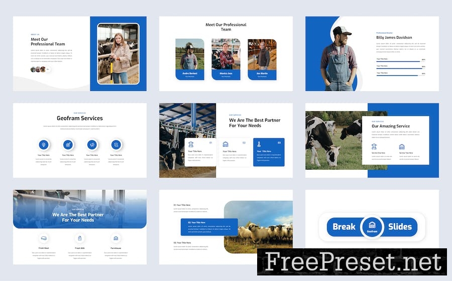 Geofarm - Livestock Google Slide Template 6XZZLPH