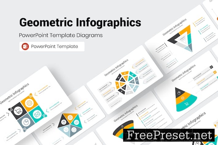 Geometric Infographics PowerPoint Presentation VQGN2TM