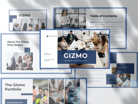 Gizmo Business Presentation Google Slide Template KHP2T6C