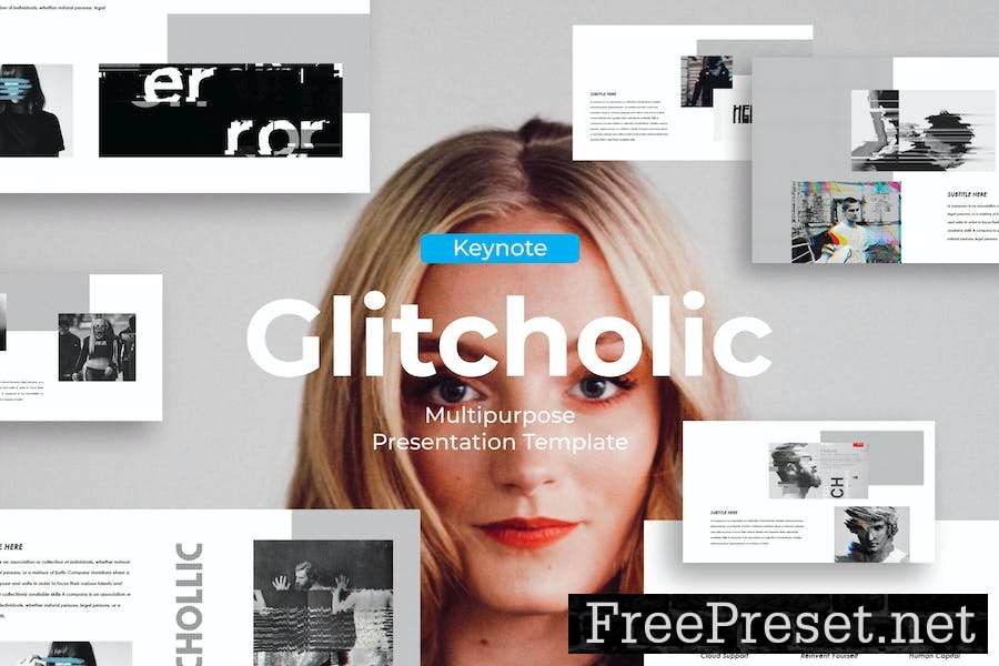 Glitcholic - Keynote Template KQKN7GF