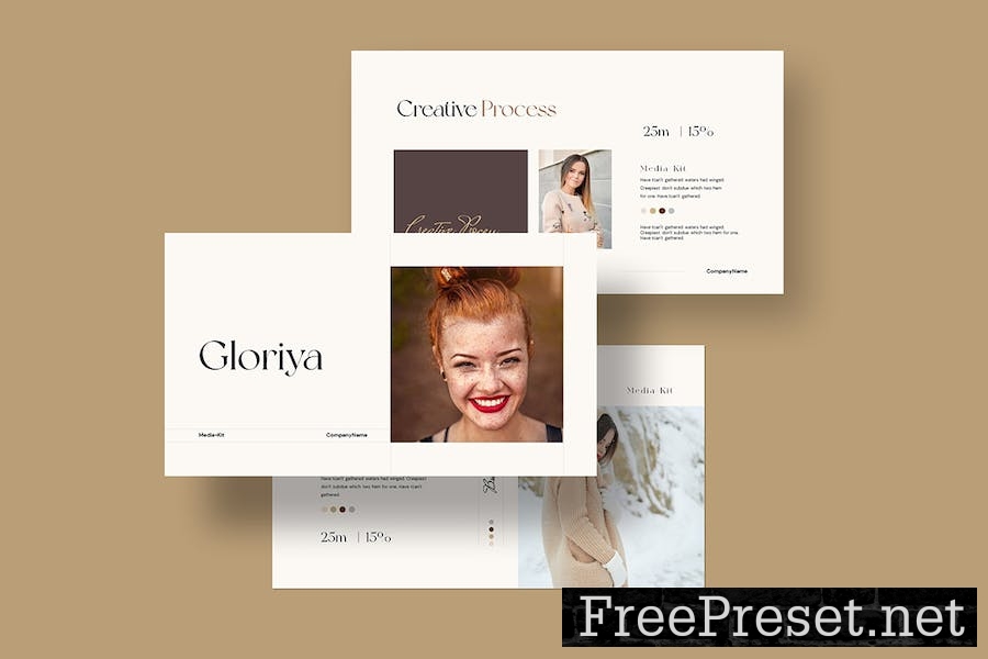 Gloriya Media Kit Template SZU7Z7L